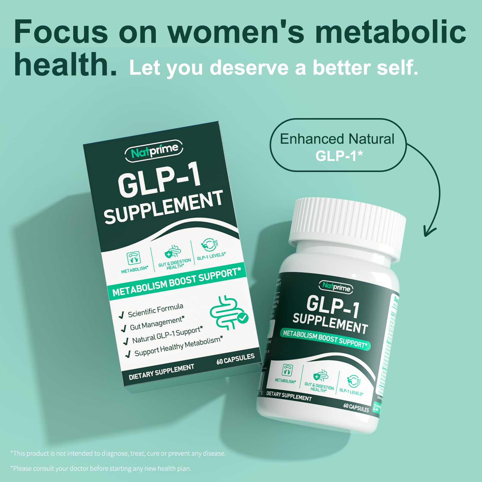 Green tea extract and CoQ10 symbols representing metabolism support