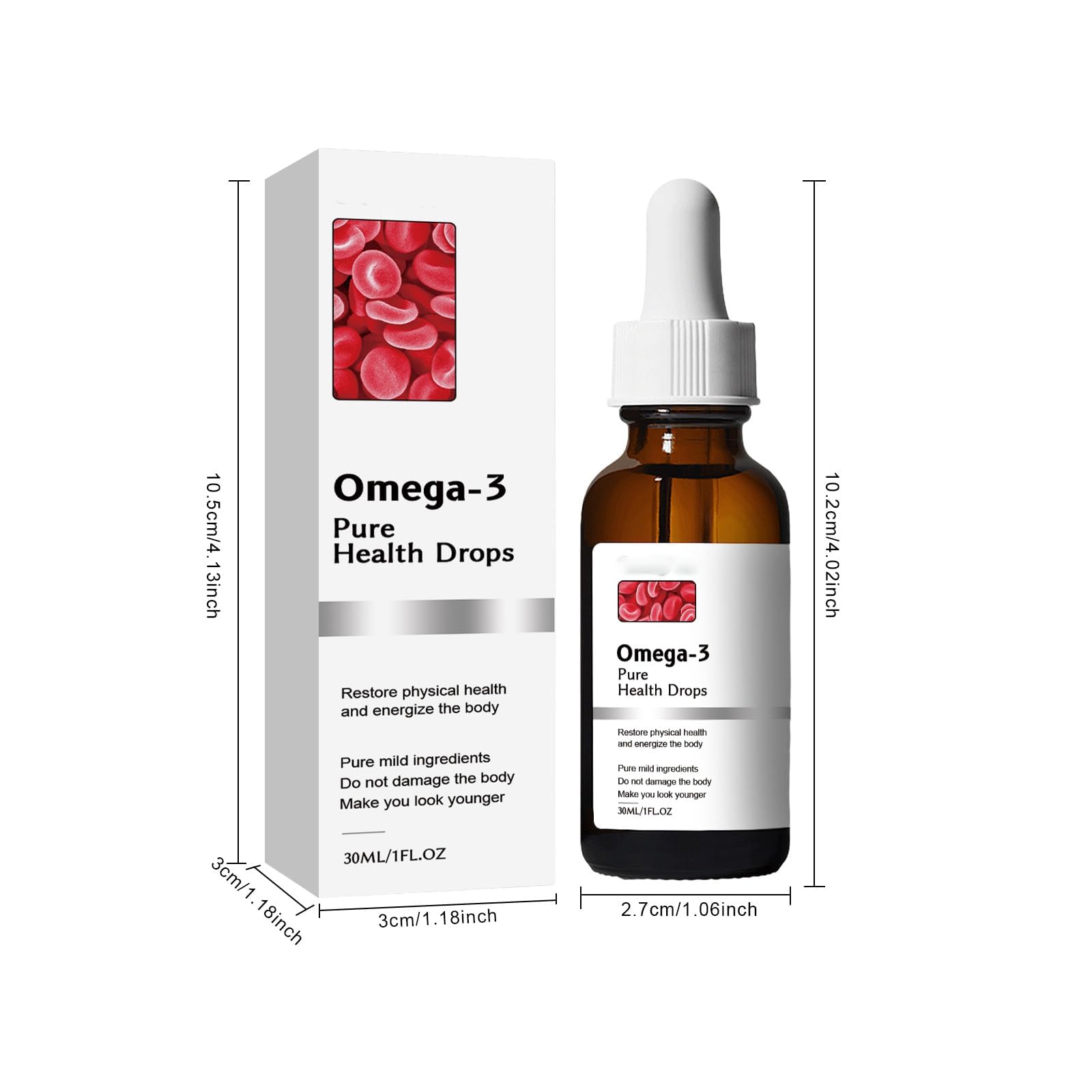 Easy-to-use dropper for Natravor Omega-3 Natural Vasclear Drops