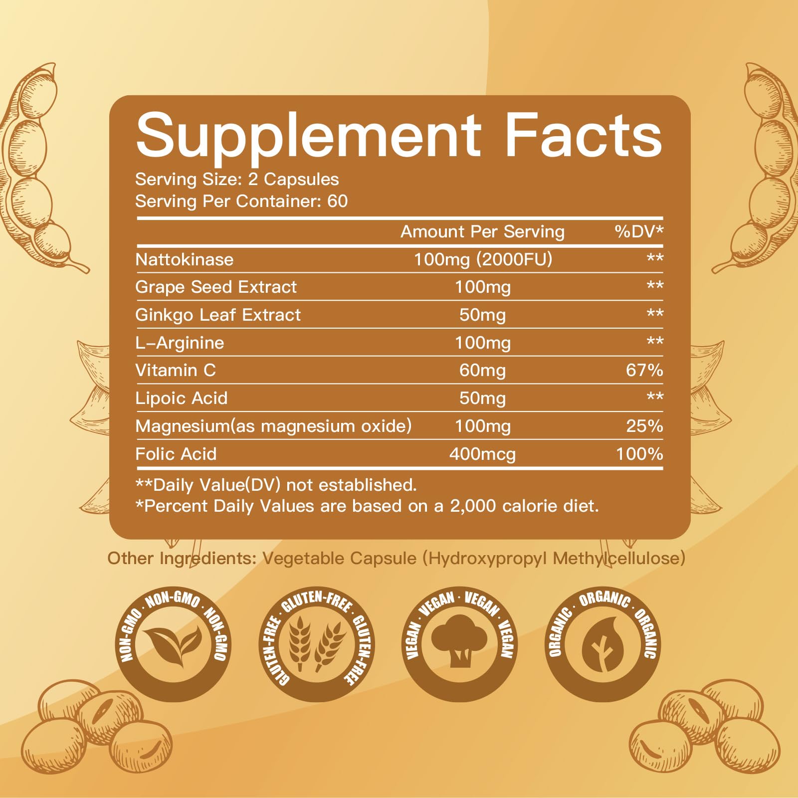 Nattokinase 2000 FU capsules