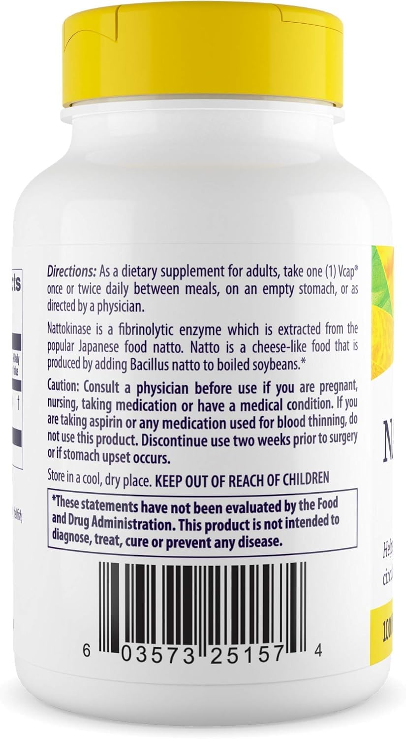 Nattokinase 2000 FUs per capsule details