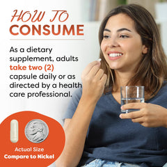 Bottle showing 240 vegetarian capsules