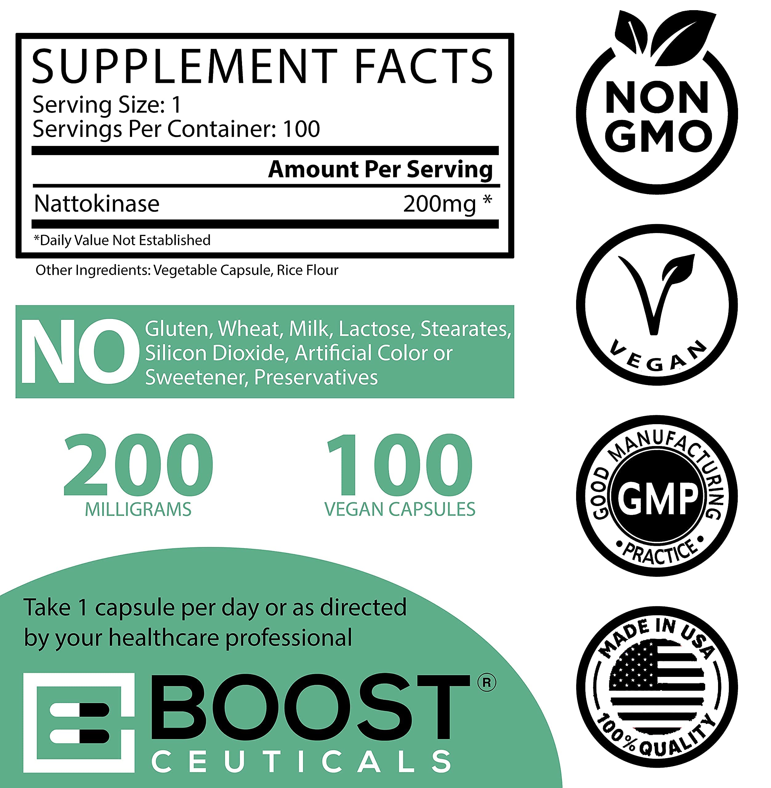 Nattokinase 4000 FU 200mg bottle closed