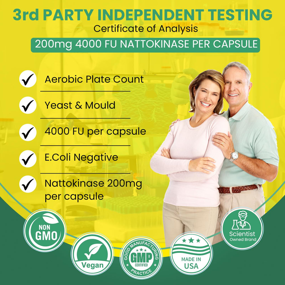 Ingredient panel on nattokinase label