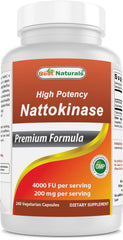 Nattokinase 4000 FU per serving label