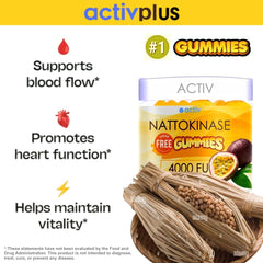 Gummies designed for heart support with nattokinase 4000 fu