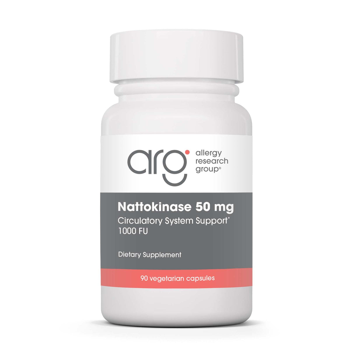 Allergy Research Group Nattokinase 50mg bottle front view