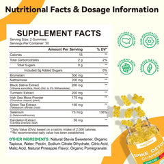 Nattokinase, Bromelain, Turmeric and Green Tea Extract ingredients