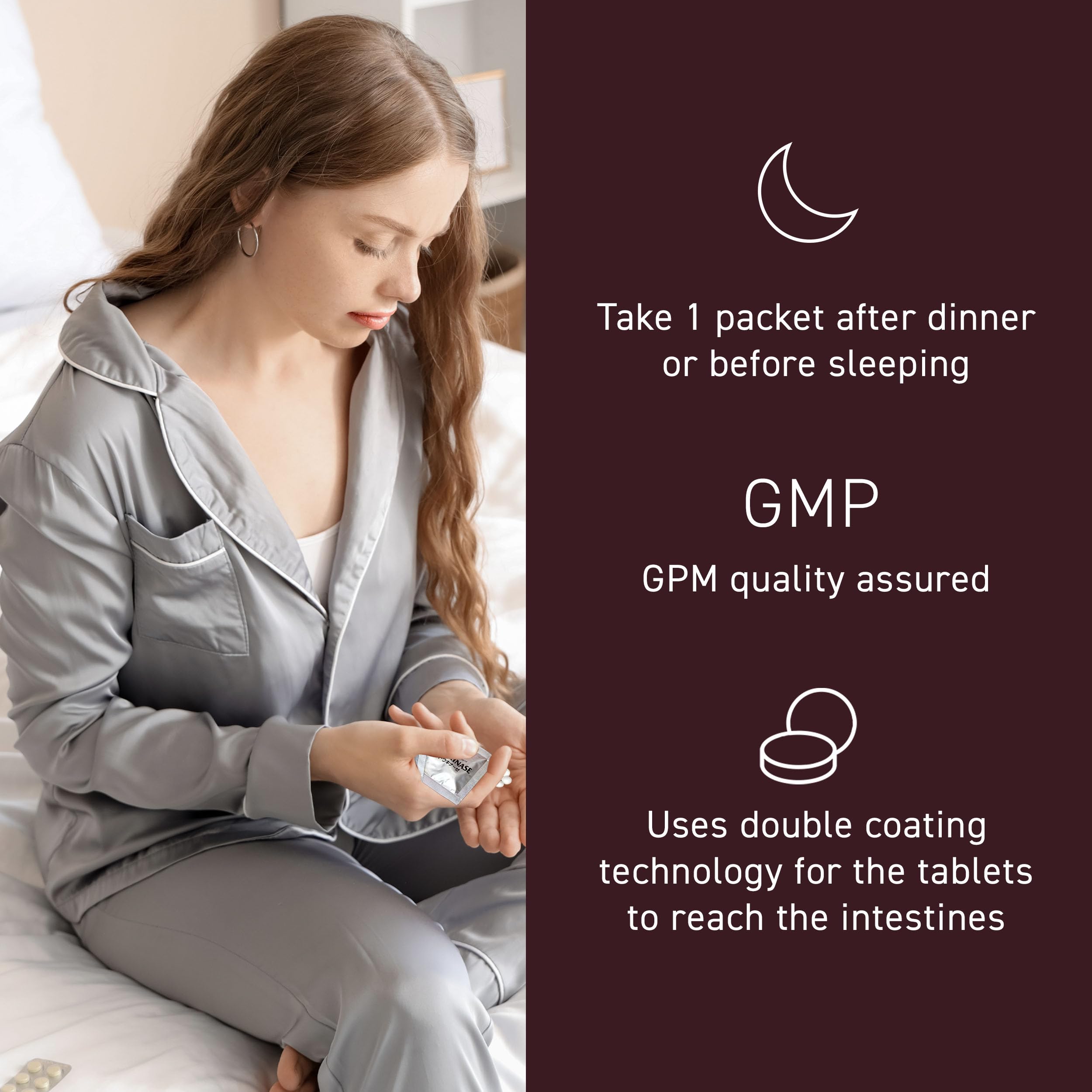 Label showing 2500 FU and Natto