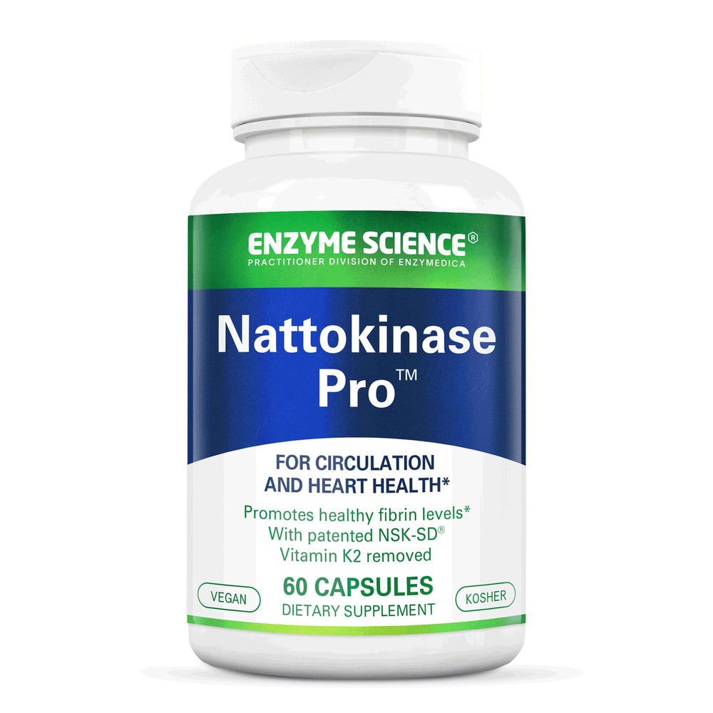Enzyme Science Nattokinase Pro bottle with NSK-SD label