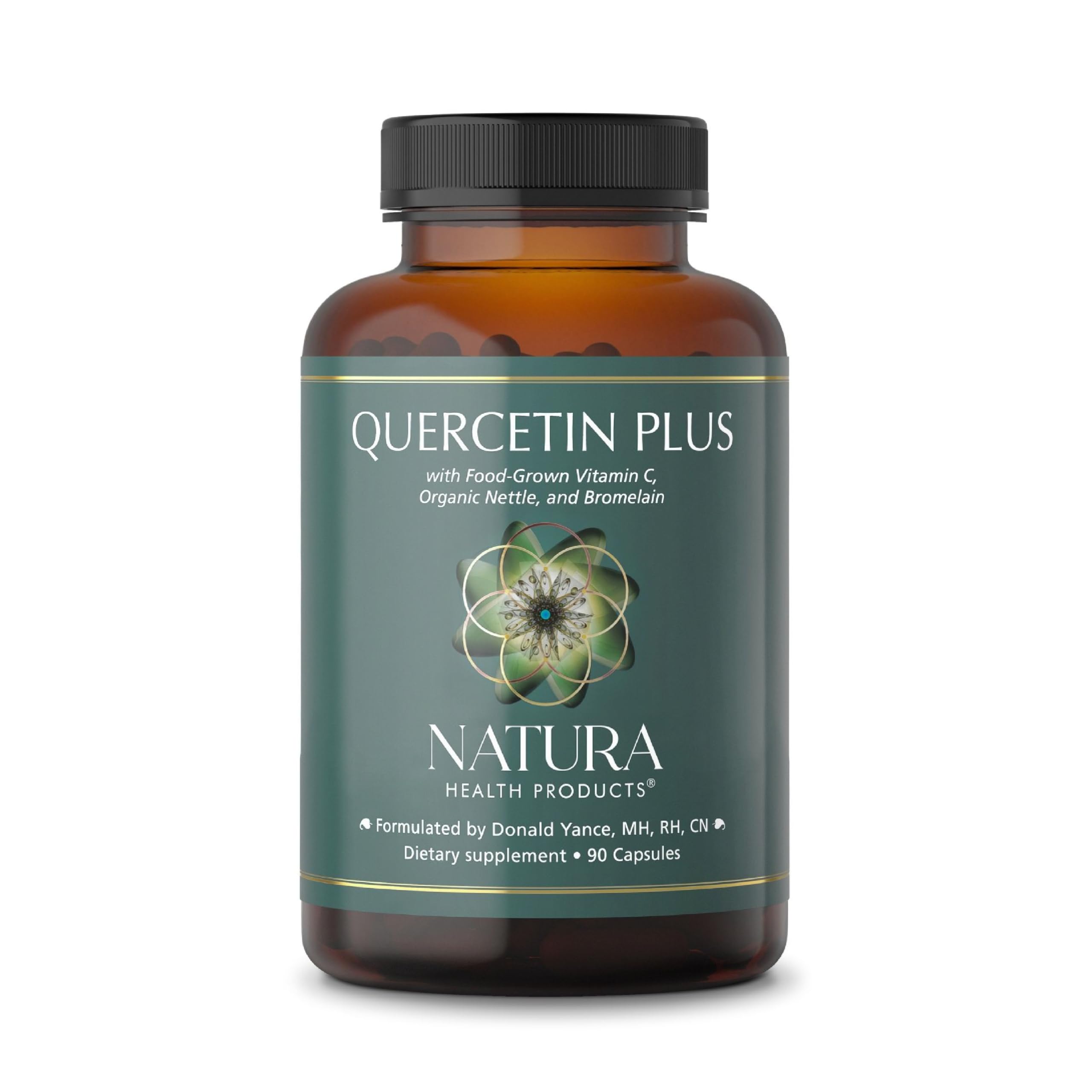 Natura Health Quercetin Plus 90 capsules bottle – front view