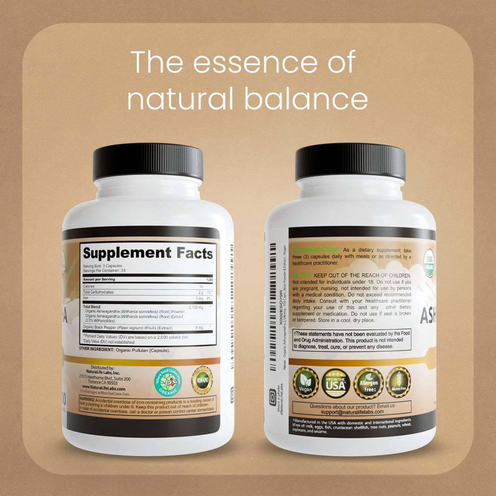 100 vegan capsules per bottle