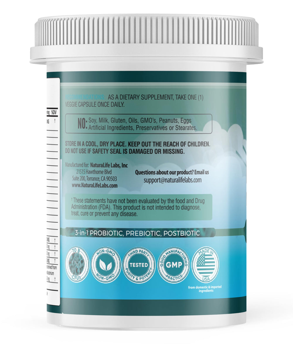 30 vegan capsules bottle ready for dispensing