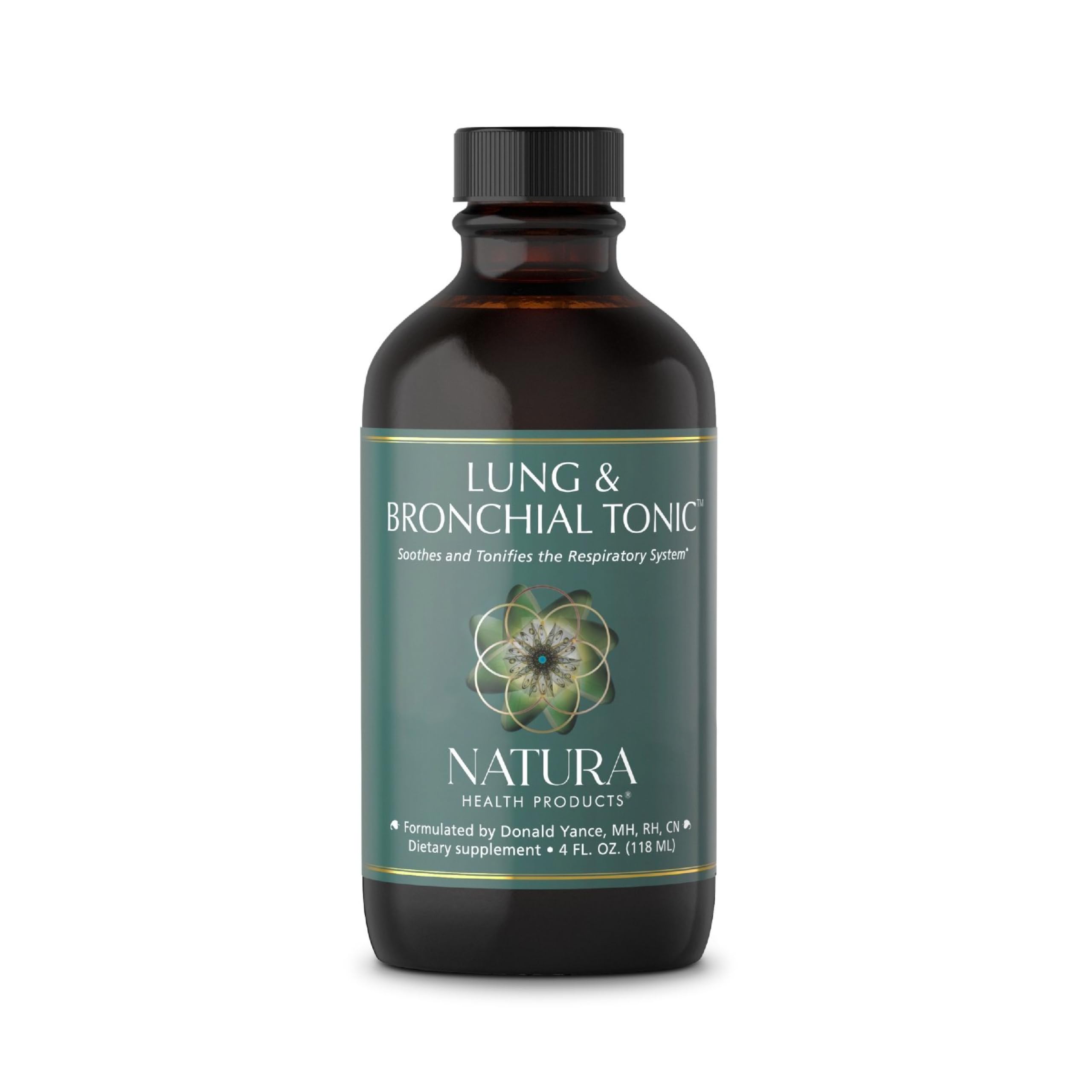 Natura Health Lung & Bronchial Tonic bottle, 4 fl oz