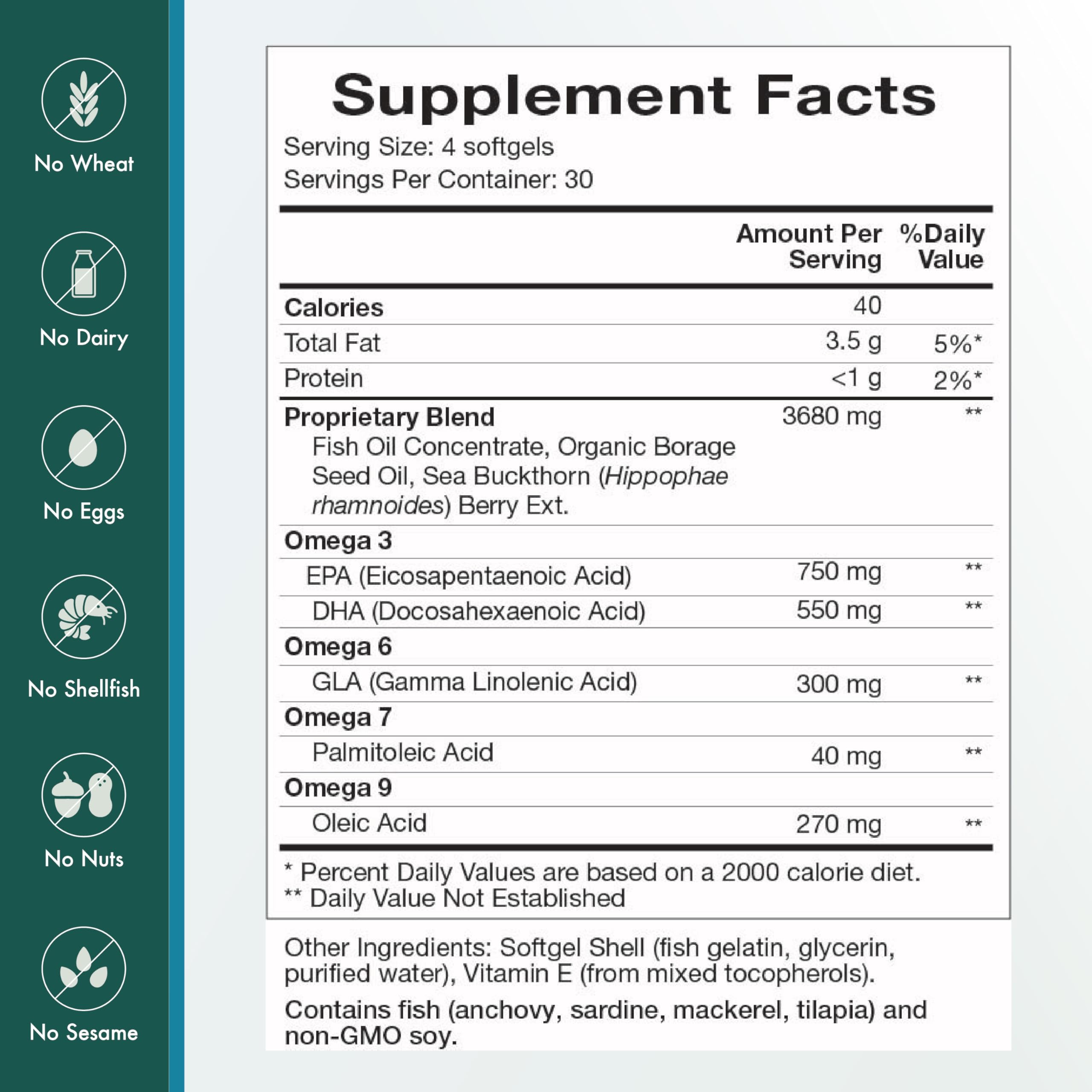 Borage seed oil illustration for Omega Essentials