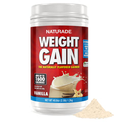 Naturade Weight Gain Vanilla shake container front label