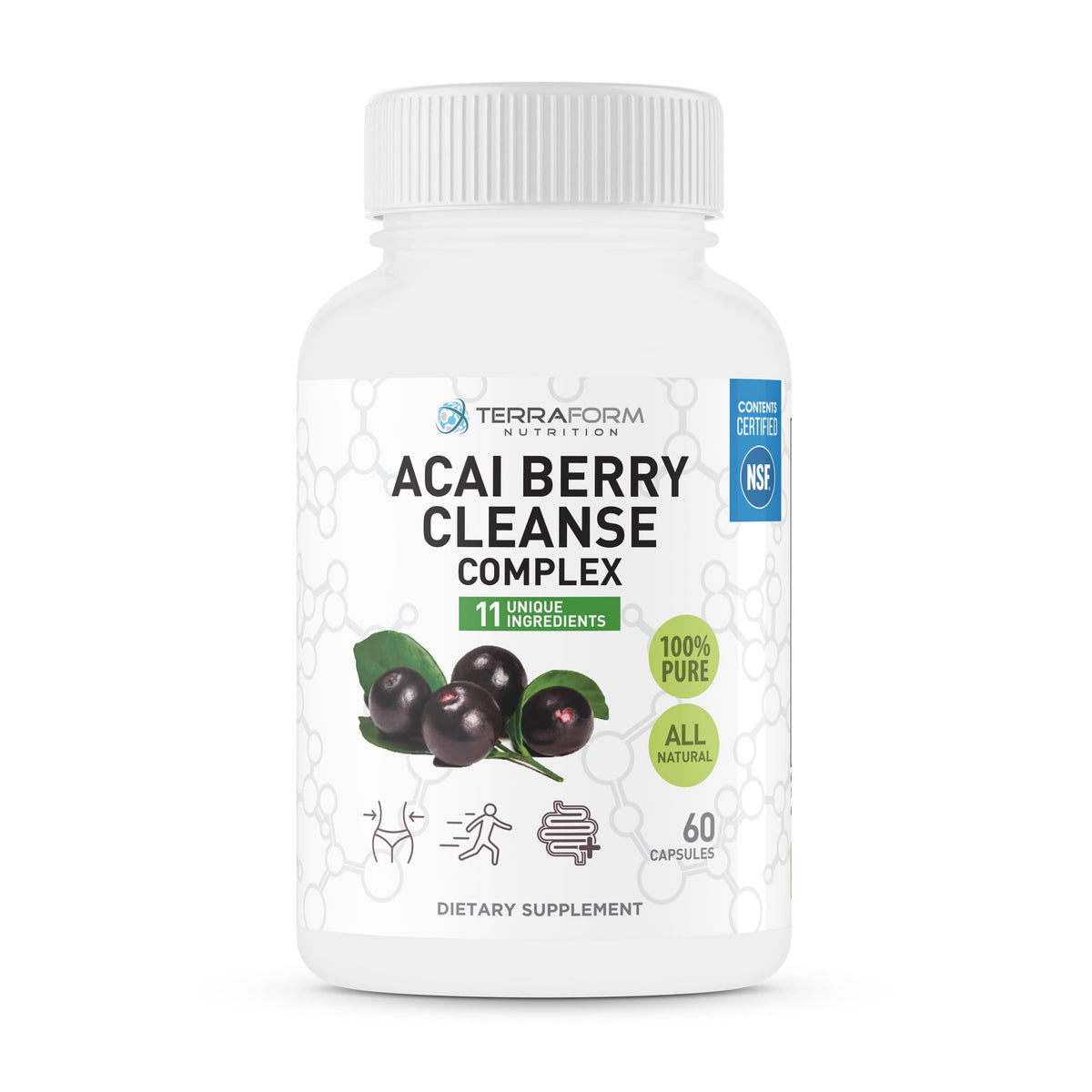 Natural Acai Berry Cleanse bottle and packaging