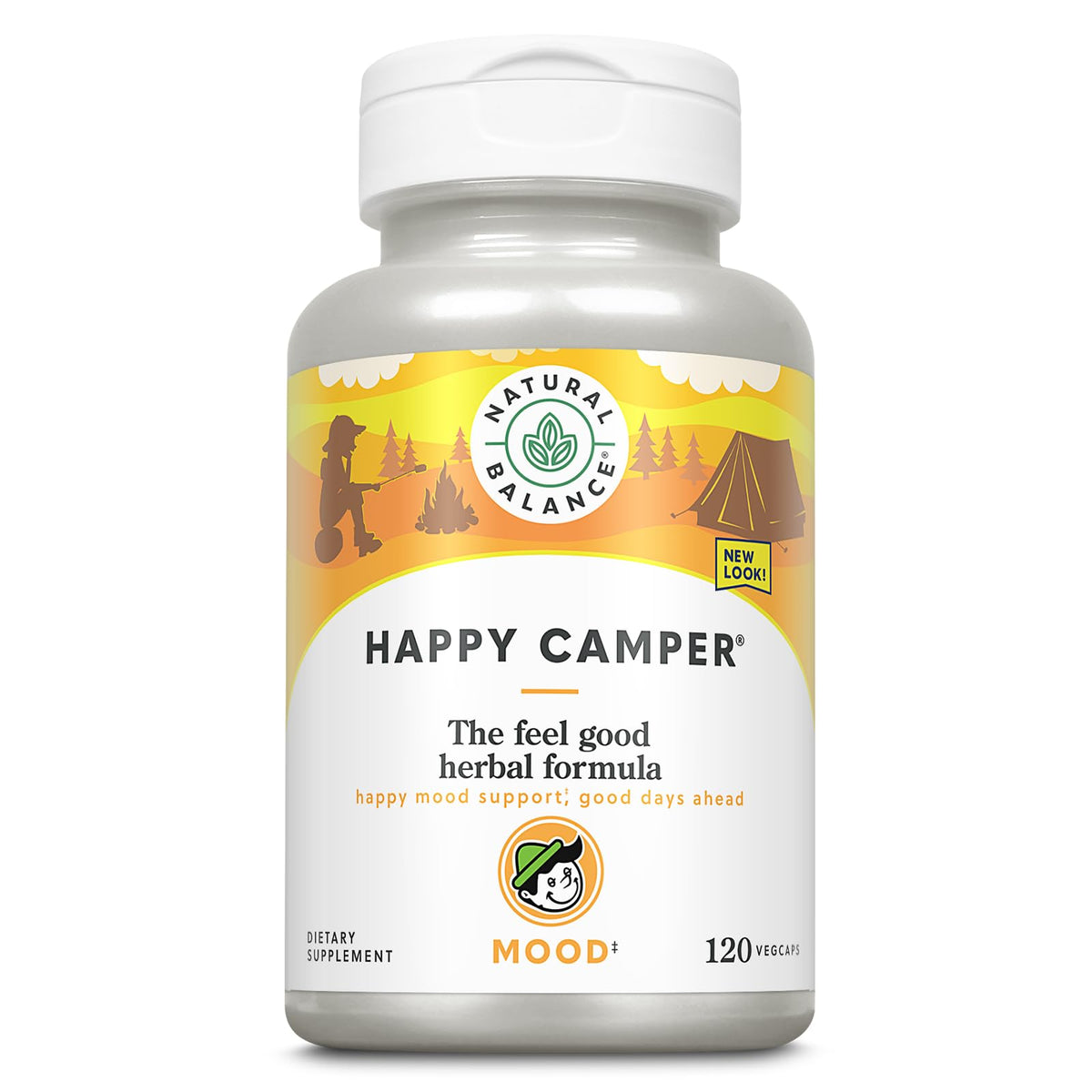 Natural Balance Happy Camper label on bottle