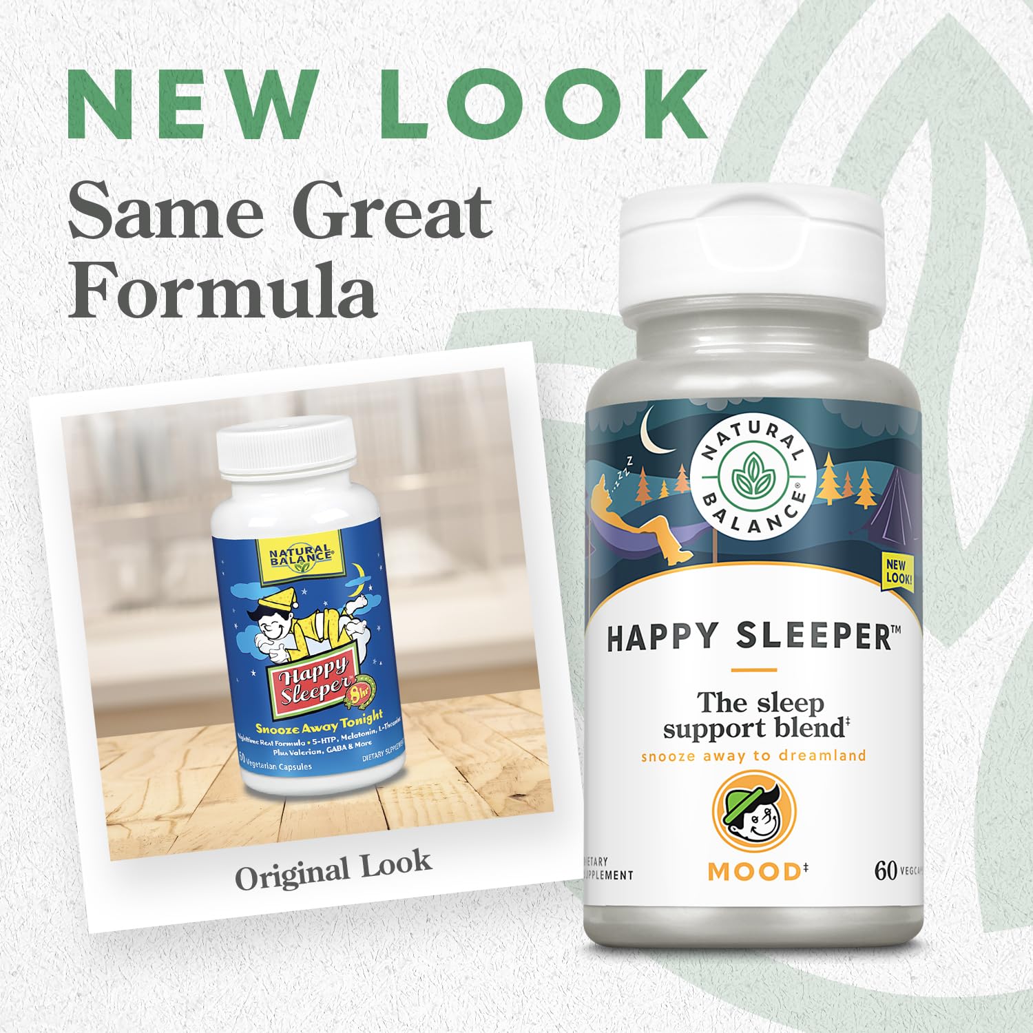 Natural Balance Happy Sleeper night-time scene promotes peaceful rest