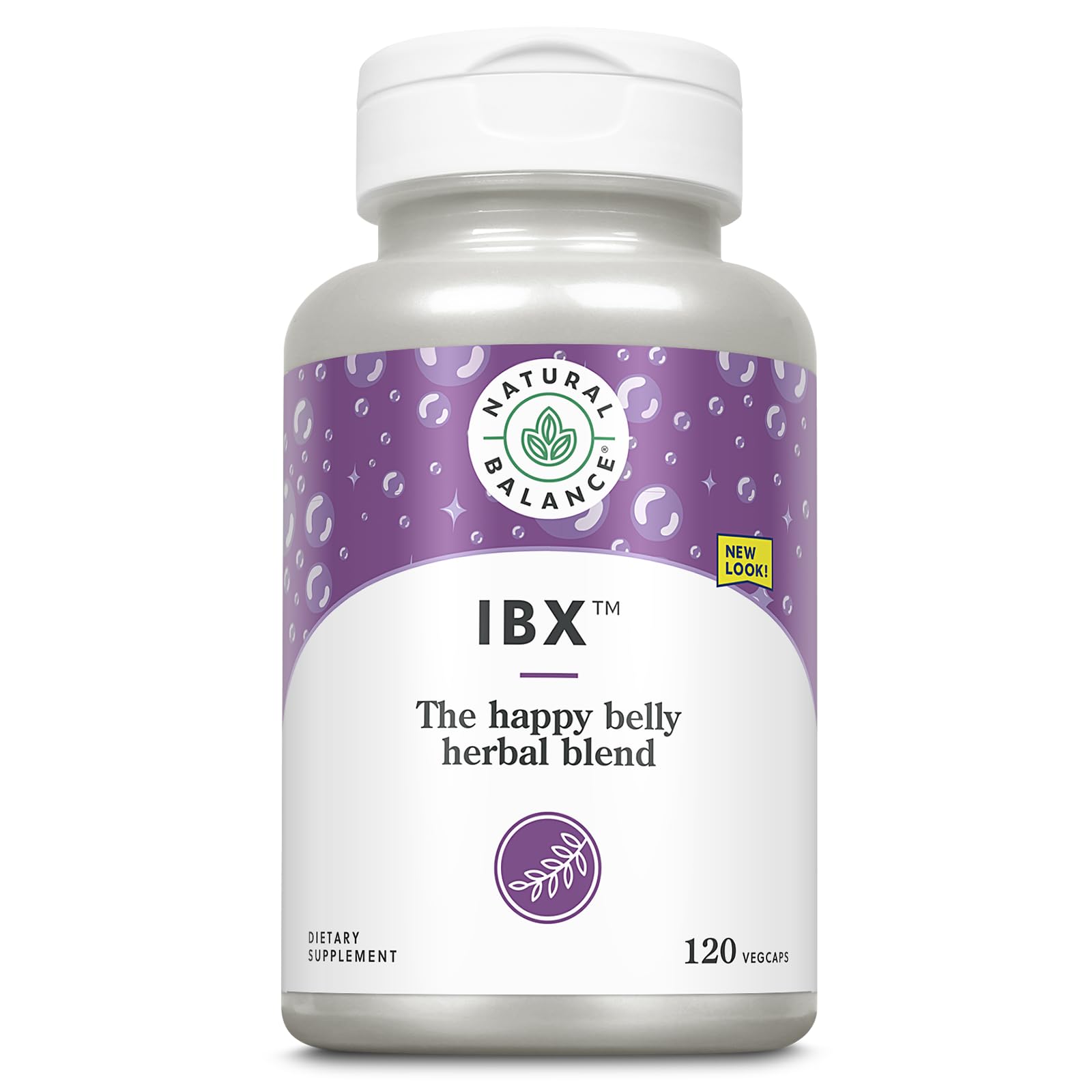 Natural Balance IBX Soothing Bowel Formula bottle – 120 veggie capsules
