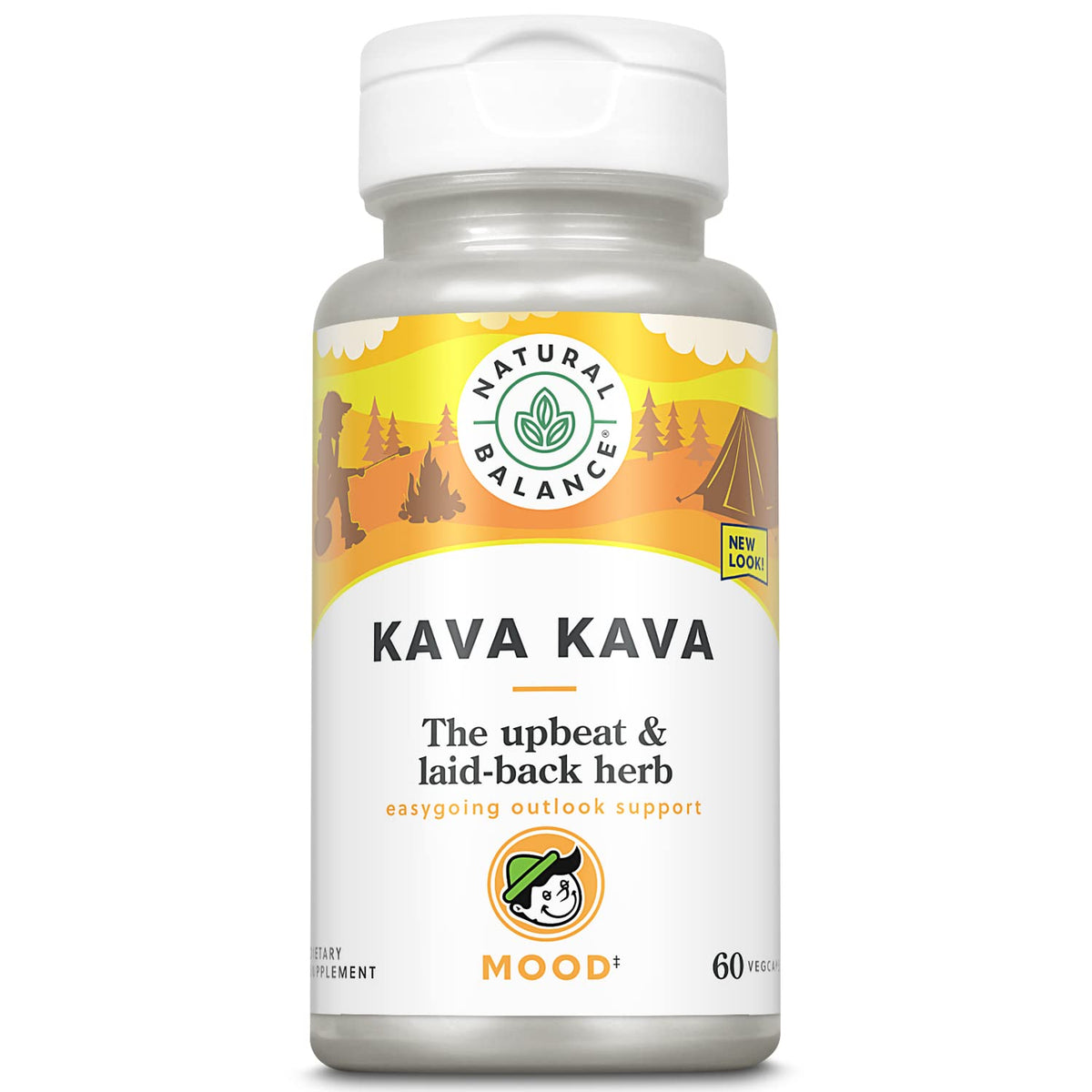 Natural Balance Kava Kava Root bottle promotes relaxation and calm focus