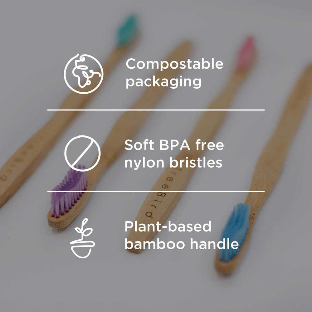 Natural bamboo dental care product imagery