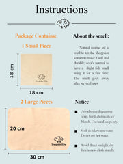 Small chamois cleaning cloth, 6.5x6.5 inches