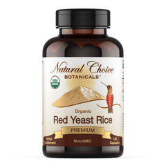 Natural Choice Botanicals Red Yeast Rice bottle and label