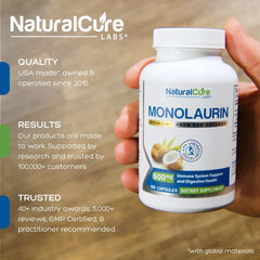 Monolaurin capsules 600mg each