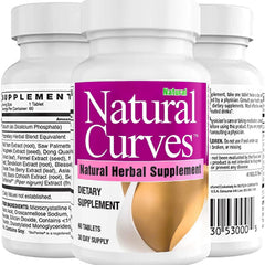 Front view of Natural Curves bottle