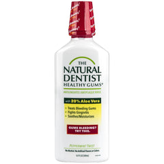 Natural Dentist Healthy Gums Antigingivitis Rinse Peppermint Twist bottle front