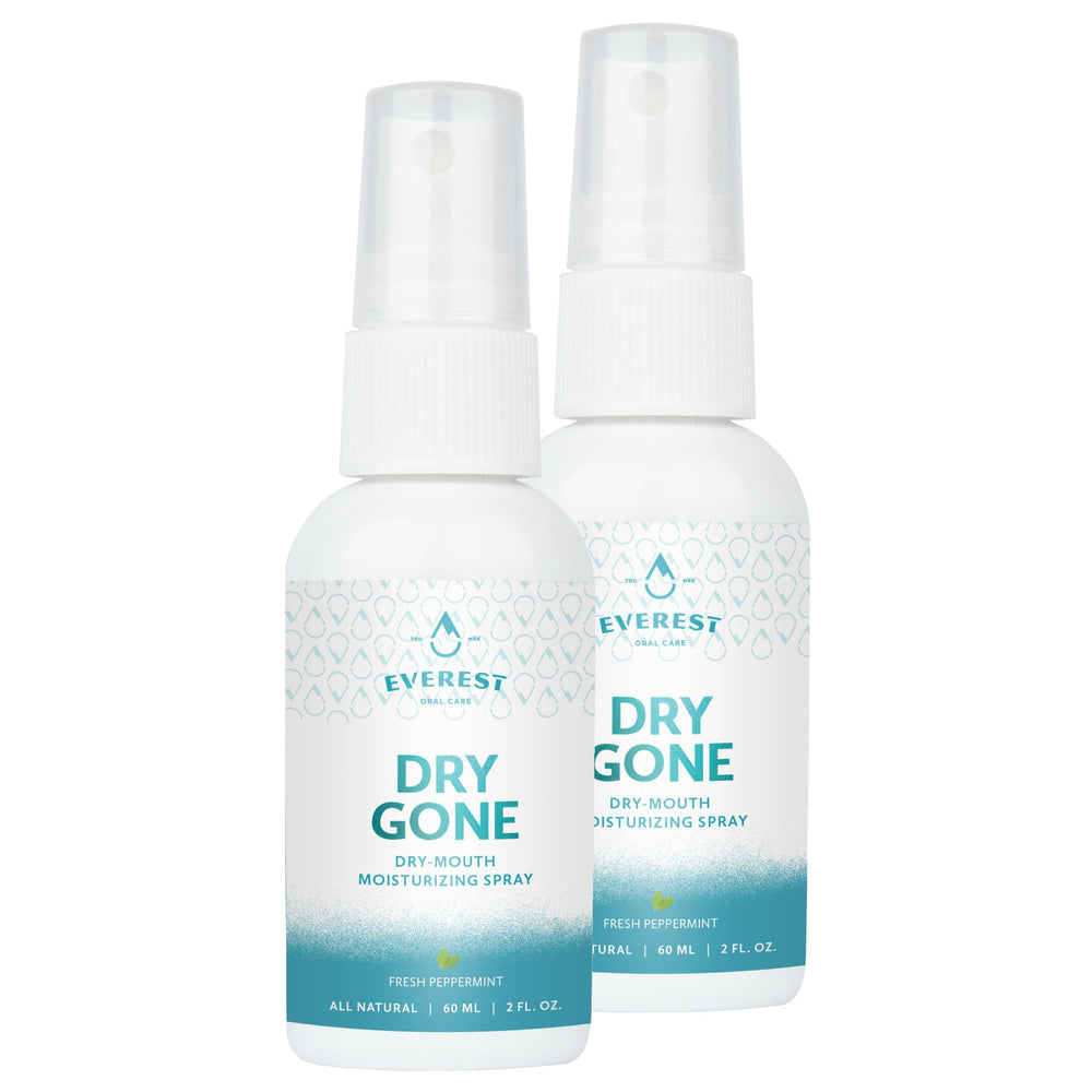Two-pack of Natural Dry Mouth Moisturizing Spray bottles