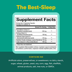 Vegan sleep support supplement packaging and bottle