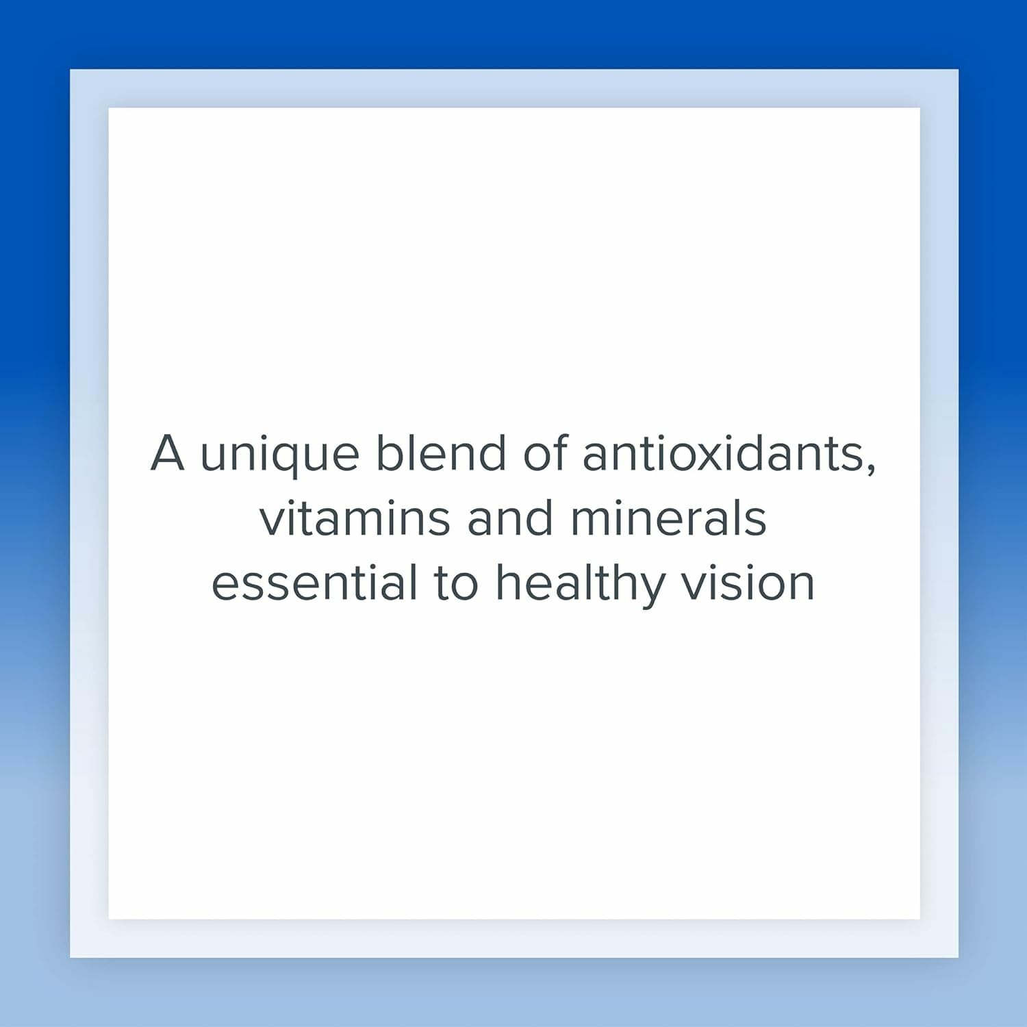 Vitamins and minerals blend illustrated for eye health