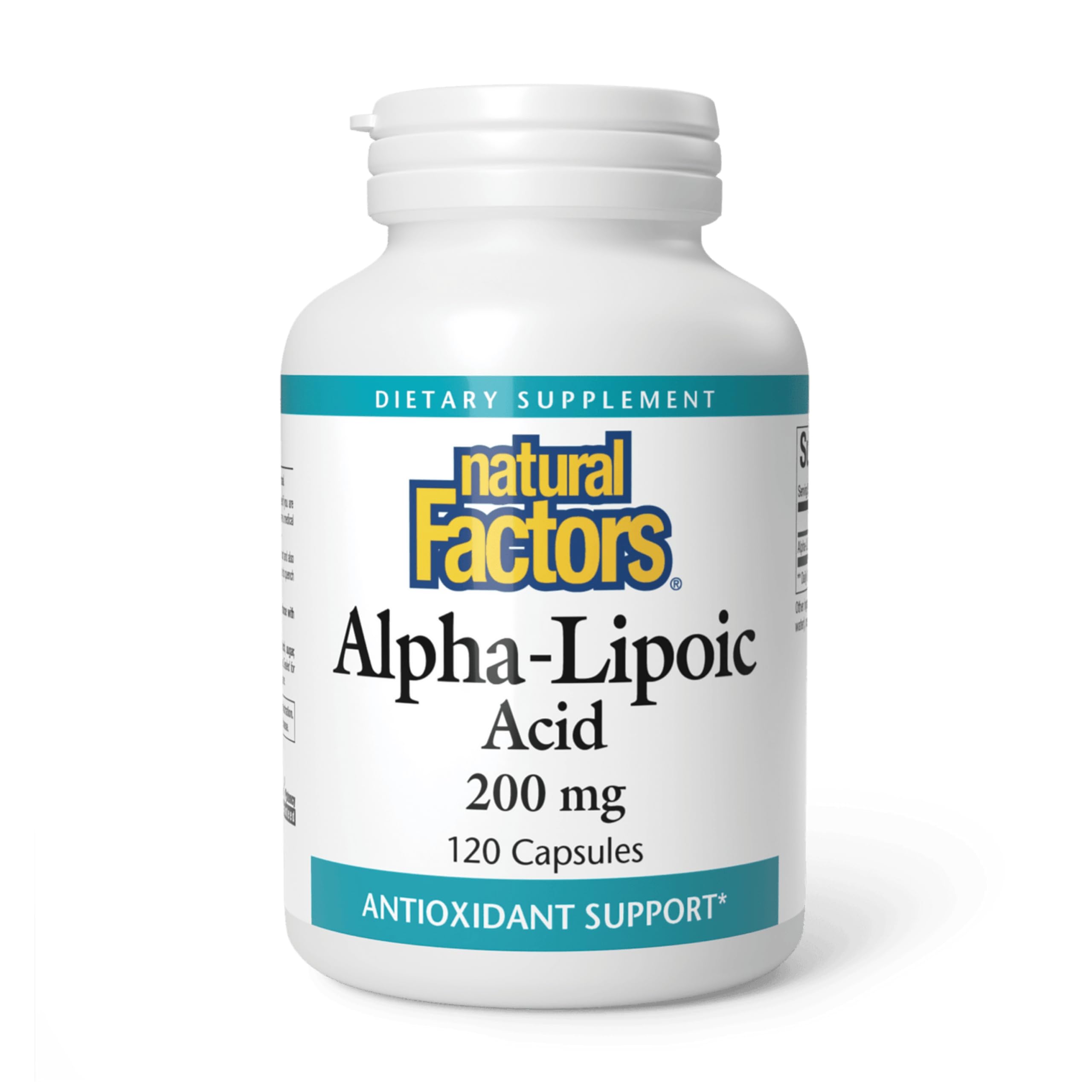 Natural Factors Alpha-Lipoic Acid 200 mg bottle front view
