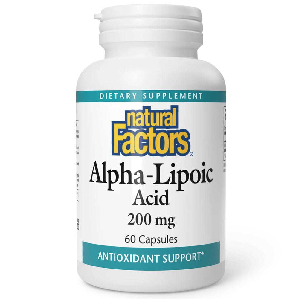 Natural Factors Alpha-lipoic Acid 200mg bottle
