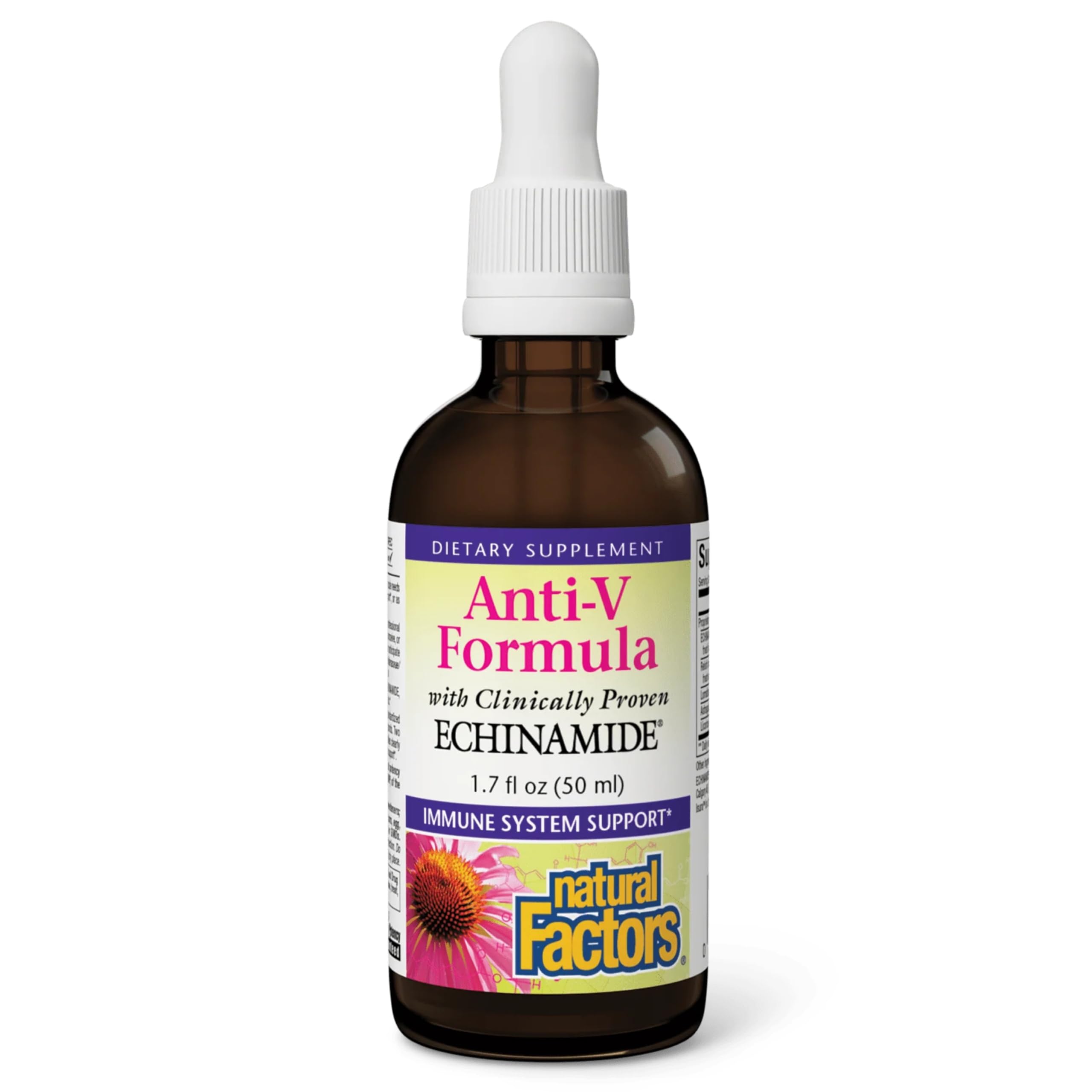 Natural Factors Anti-V Liquid Formula bottle front view