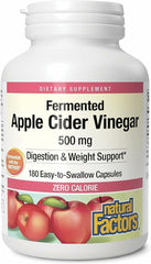 Natural Factors Apple Cider Vinegar Capsules bottle and label
