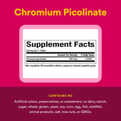Chromium Picolinate 500 mcg bottle with 4-pack label