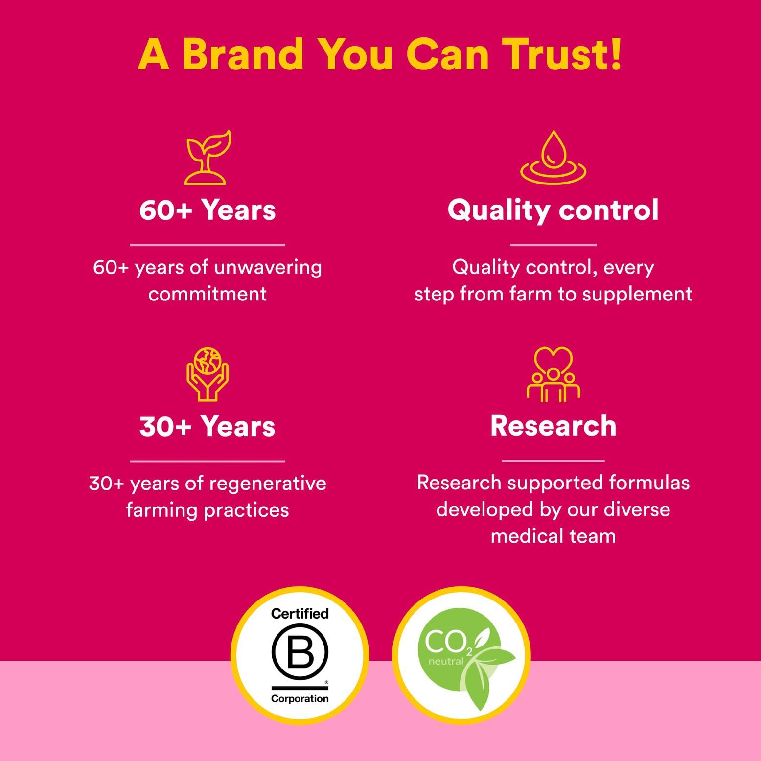 GMO-free testing and purity icons