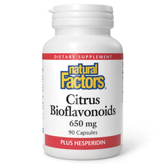 Natural Factors Citrus Bioflavonoids 650mg bottle with 90 capsules