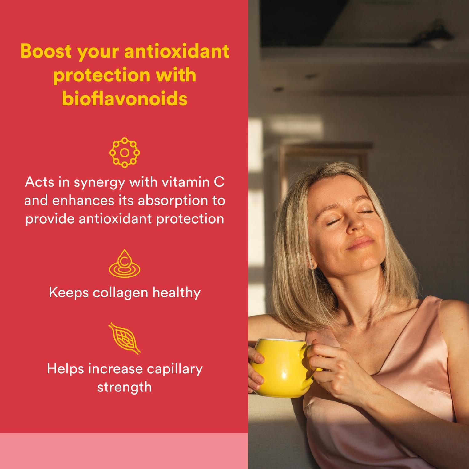 Label highlighting citrus bioflavonoids and hesperidin