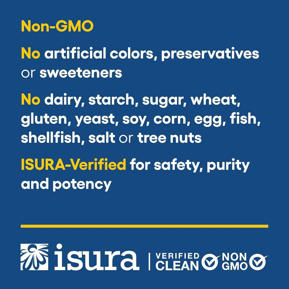 Dairy-free, gluten-free, GMO-free labels on bottle