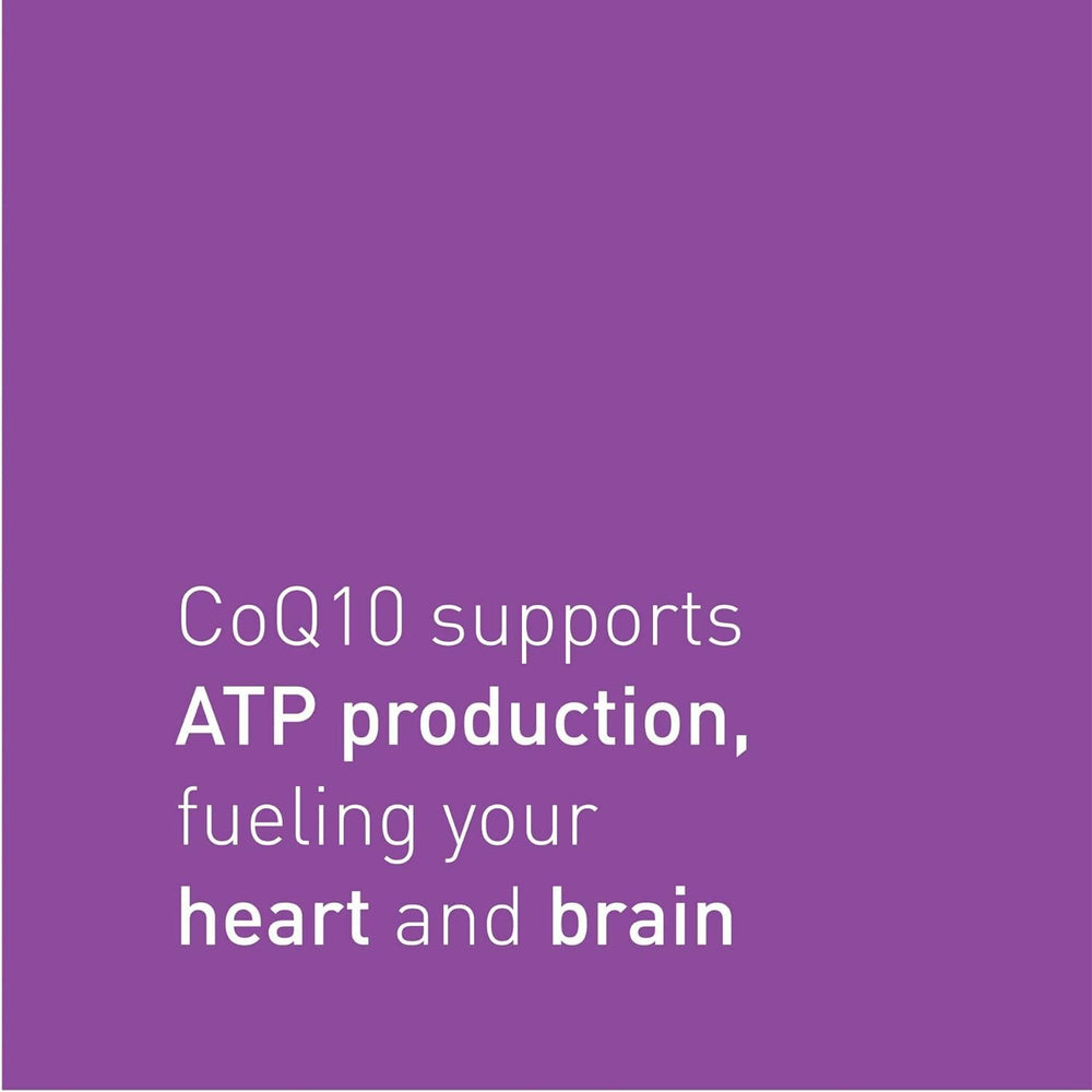 CoQ10 bottle with rice bran oil for absorption