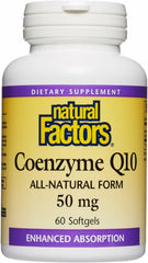 Natural Factors CoQ10 50 mg softgels bottle