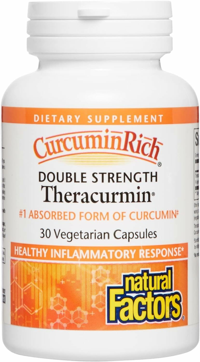 Natural Factors CurcuminRich Theracurmin 60 mg bottle – front label