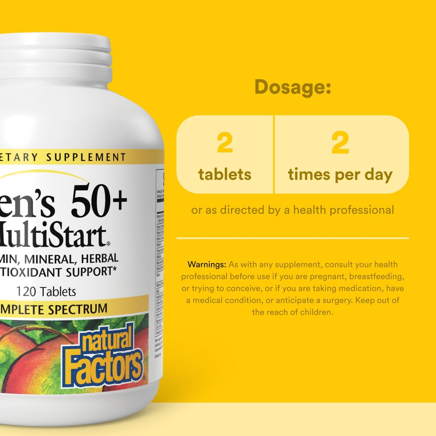 Product packaging box for Natural Factors Dr. Murray Multistart Men