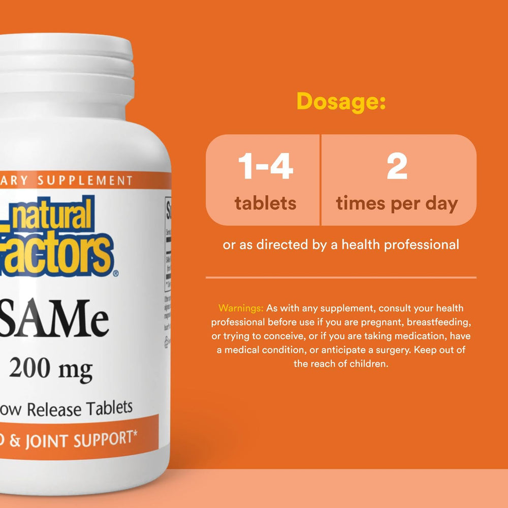 Enteric-coated SAMe tablet for easy swallowing
