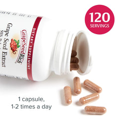 120-capsule bottle on a white background
