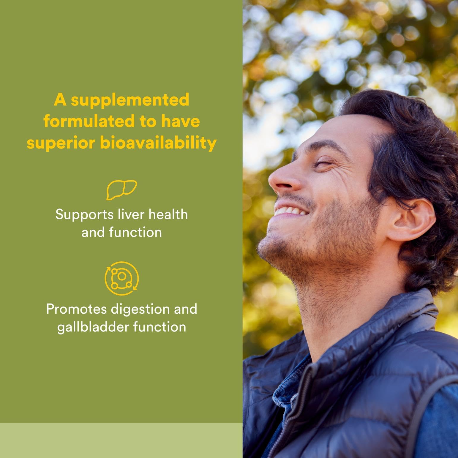 Close-up of milk thistle capsules inside bottle