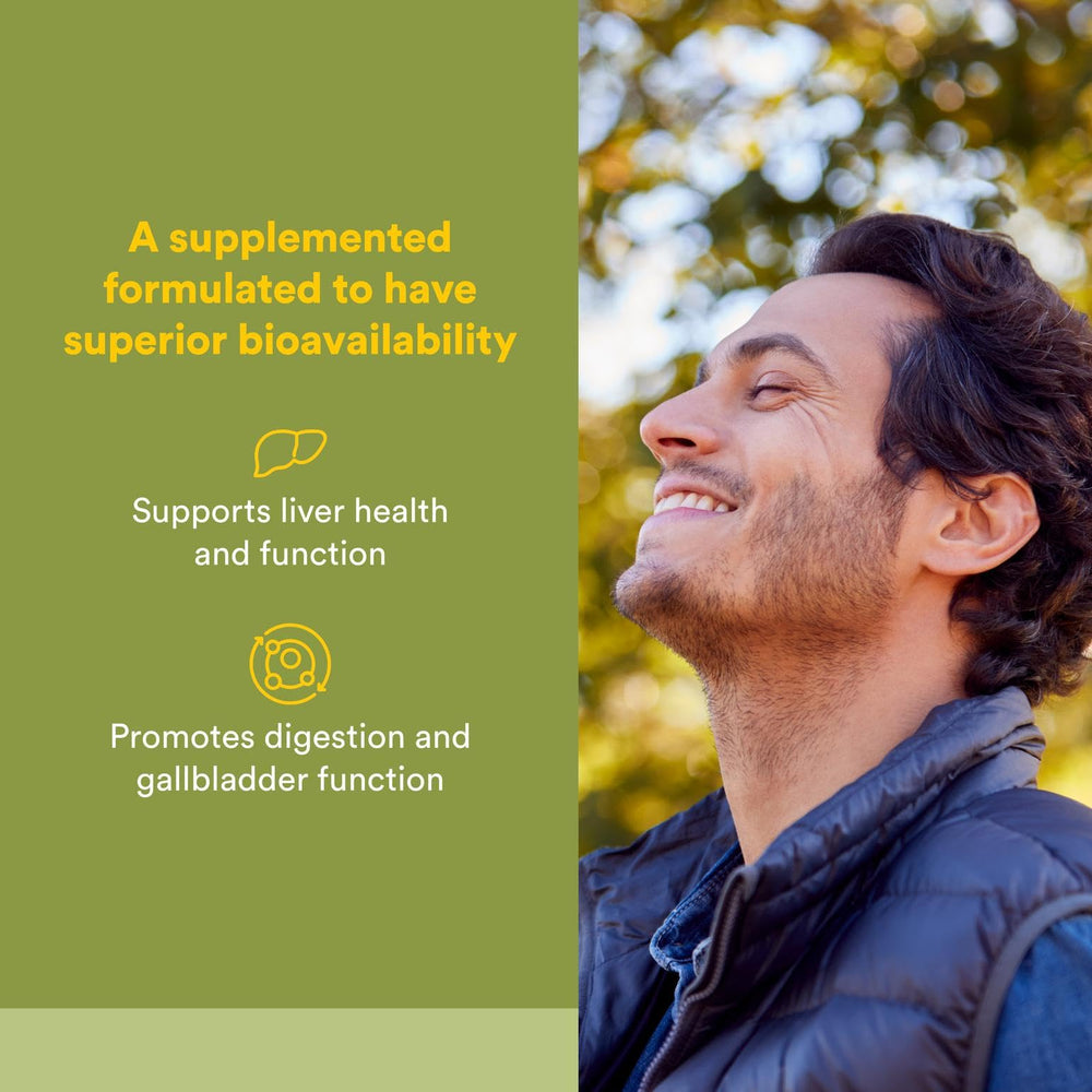 Close-up of milk thistle capsules inside bottle